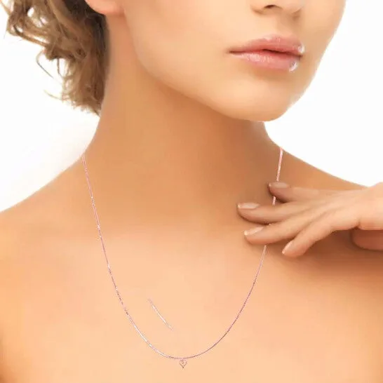 JMS always Original Maulijewels 10K Rose Gold 005 Carat Diamond I LOVE YOU Pendant with 18 Gold Plated 925 Sterling Silver Box Chain Necklaces JMS always Original Maulijewels 10K Rose Gold 005 Carat Diamond I LOVE YOU Pendant with 18 Gold Plated 925 Sterling Silver Box Chain Necklaces