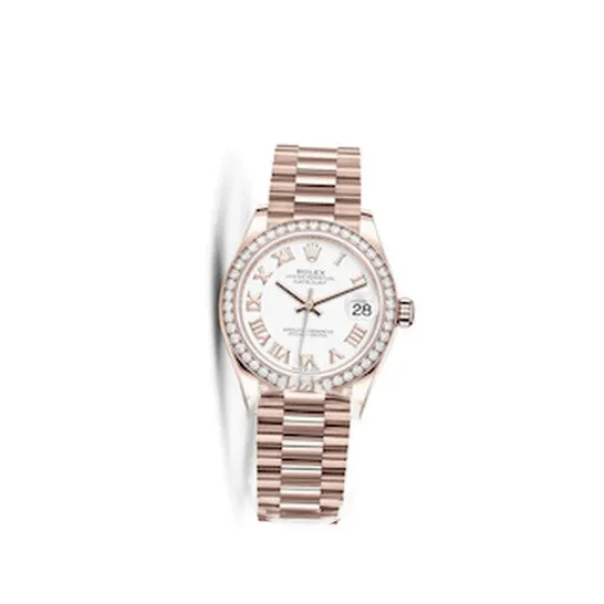 JMS always Original Rolex Datejust 31 Automatic White Dial Ladies 18 ct Everose Gold President Watch 278285WRP Watches JMS always Original Rolex Datejust 31 Automatic White Dial Ladies 18 ct Everose Gold President Watch 278285WRP Watches