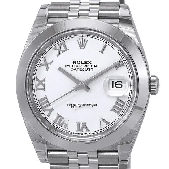 JMS always Original Rolex Datejust Automatic Chronometer White Dial Watch 126300WRJ Watches