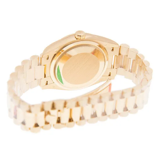 JMS always Original Rolex DayDate President Automatic Chronometer Green Ombre Diamond Ladies Watch 1282380069 Watches