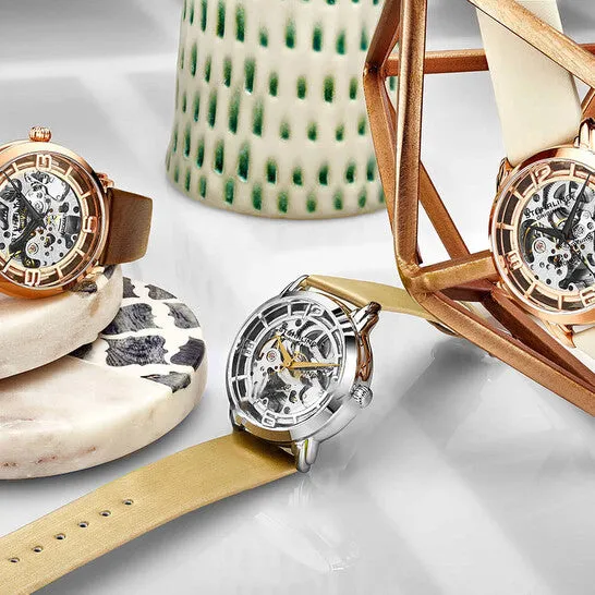 JMS always Original Stuhrling Original Legacy Automatic Silver Seleton Dial Ladies Watch M13637 Watches