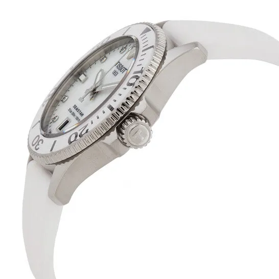 JMS always Original Tissot Seastar Quartz Diamond White Mother of Pearl Dial Unisex Watch T1202101711600 Watches