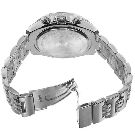 JMS always Rings Original August Steiner Quartz Silver Dial Silvertone Alloy Mens Watch AS8140SS