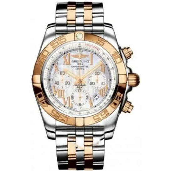 JMS always Rings Original Breitling Chronomat Automatic Mens Two Tone Watch CB011012A693375C