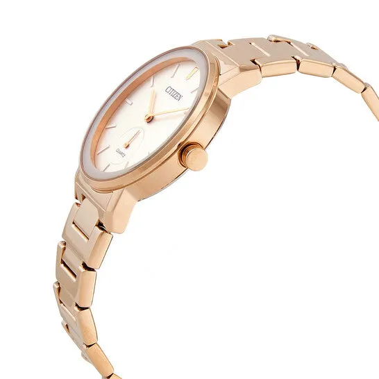 JMS always Rings Original Citizen Quartz White Dial Rose Goldtone Ladies Watch EQ906355A JMS always Rings Original Citizen Quartz White Dial Rose Goldtone Ladies Watch EQ906355A
