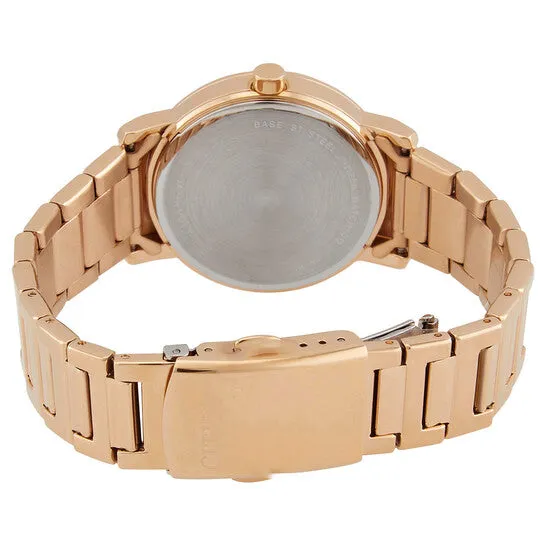 JMS always Rings Original Citizen Quartz White Dial Rose Goldtone Ladies Watch EQ906355A JMS always Rings Original Citizen Quartz White Dial Rose Goldtone Ladies Watch EQ906355A