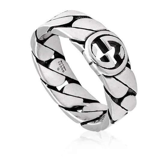 JMS always Rings Original Gucci Sterling Silver Interlocking G Ring
