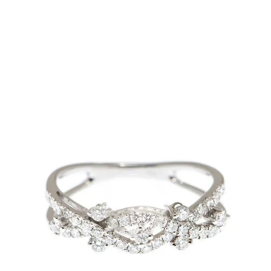 JMS always Rings Original New J Collection Ring W Diamond 43 Rddi 051 Ct18kw 279 Gm eur 55 18kt White Gold Silver