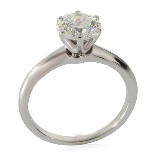 JMS always Rings Original PreOwned Tiffany Co Diamond Engagement Ring in Platinum I VVS2 129 CTW