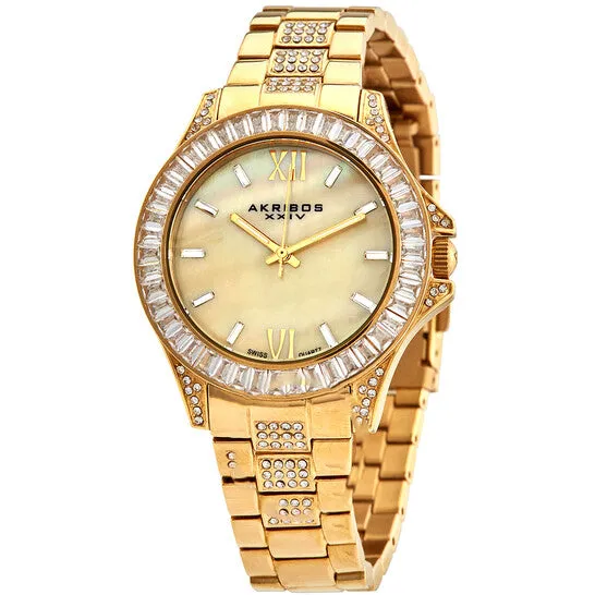 JMS always Watches Original Akribos XXIV Mother of Pearl Dial Ladies Watch AK670YG JMS always Watches Original Akribos XXIV Mother of Pearl Dial Ladies Watch AK670YG