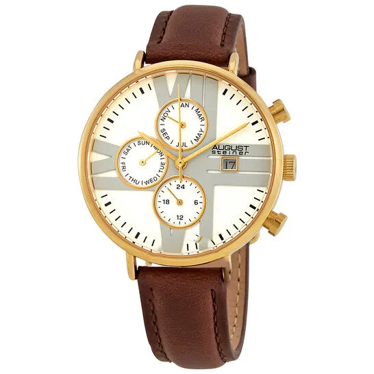 JMS always Watches Original August Steiner Multifunction Silver Dial Ladies Watch AS8220BRYG JMS always Watches Original August Steiner Multifunction Silver Dial Ladies Watch AS8220BRYG