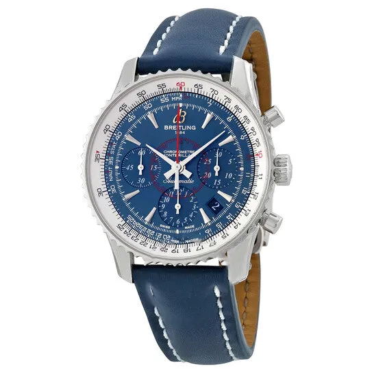 JMS always Watches Original Breitling Montbrillant Chronograph Blue Dial Blue Leather Mens Watch AB0130C5C894BLLD JMS always Watches Original Breitling Montbrillant Chronograph Blue Dial Blue Leather Mens Watch AB0130C5C894BLLD