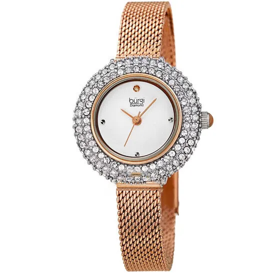 JMS always Watches Original Burgi Diamond Silver Dial Ladies Watch BUR236RG JMS always Watches Original Burgi Diamond Silver Dial Ladies Watch BUR236RG