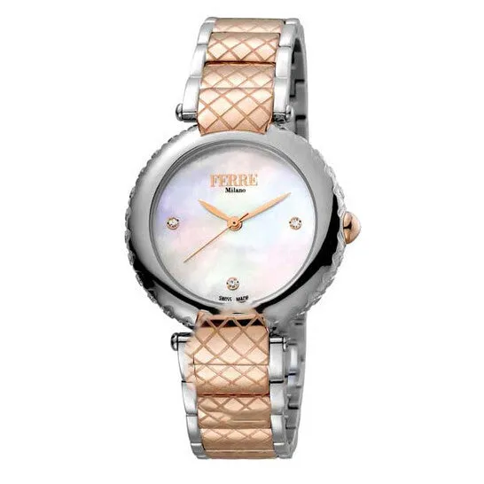 JMS always Watches Original Ferre Milano White Mother of Pearl Dial Ladies Watch FM1L099M0091 JMS always Watches Original Ferre Milano White Mother of Pearl Dial Ladies Watch FM1L099M0091