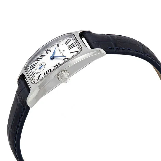 JMS always Watches Original Hamilton Boulton SilverWhite Dial Blue Leather Ladies Watch H13321611