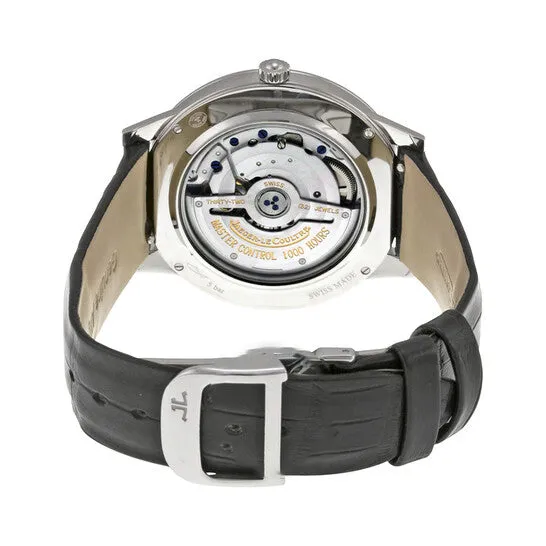 JMS always Watches Original Jaeger LeCoultre RendezVous Date Mother of Pearl Dial Black Leather Mens Watch Q3548490
