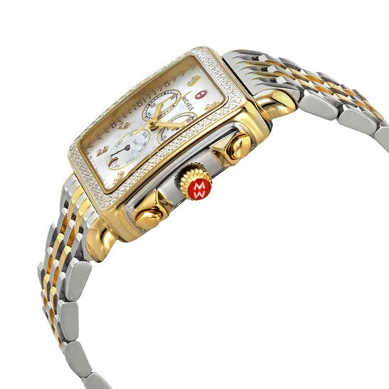 JMS always Watches Original Michele Deco XL Chronograph Quartz Diamond Ladies Watch MWW06Z000034 JMS always Watches Original Michele Deco XL Chronograph Quartz Diamond Ladies Watch MWW06Z000034