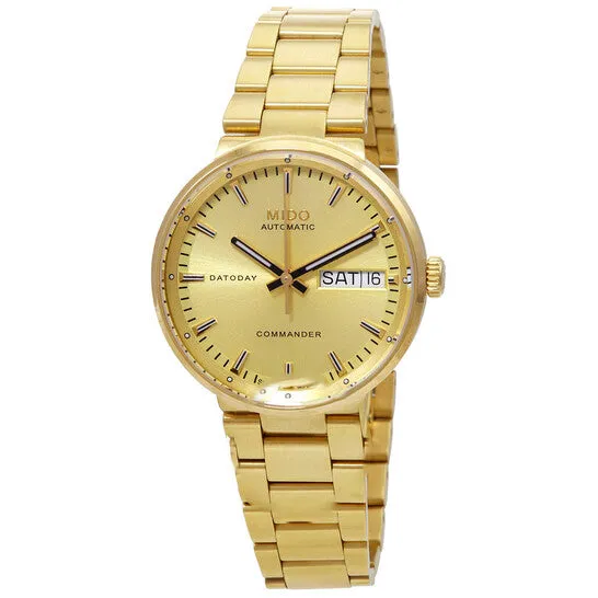 JMS always Watches Original Mido Commander Automatic Gold Dial Ladies Watch M0142303302100 JMS always Watches Original Mido Commander Automatic Gold Dial Ladies Watch M0142303302100