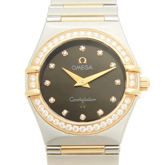 JMS always Watches Original Omega Constellation Quartz Diamond Brown Dial Ladies Watch 13586000 JMS always Watches Original Omega Constellation Quartz Diamond Brown Dial Ladies Watch 13586000