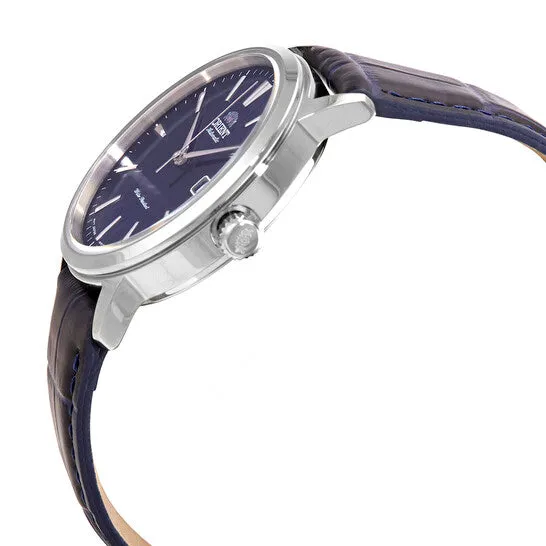 JMS always Watches Original Orient Automatic Blue Dial Blue Leather Mens Watch RAAC0F06L10B