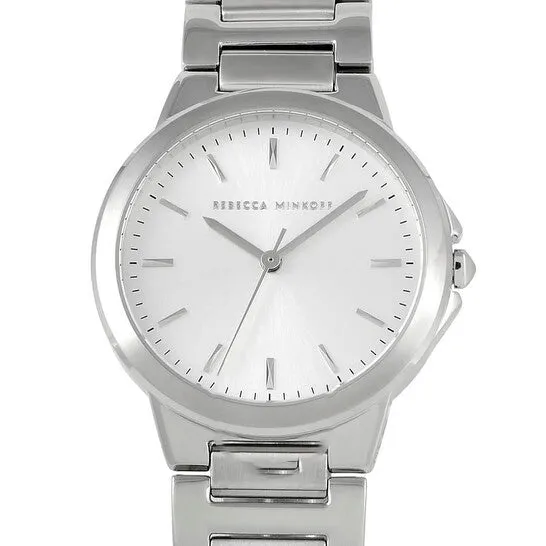 JMS always Watches Original Rebecca Minkoff Cali Quartz Silver White Dial Ladies Watch 2200303 JMS always Watches Original Rebecca Minkoff Cali Quartz Silver White Dial Ladies Watch 2200303