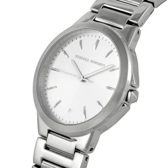 JMS always Watches Original Rebecca Minkoff Cali Quartz Silver White Dial Ladies Watch 2200303 JMS always Watches Original Rebecca Minkoff Cali Quartz Silver White Dial Ladies Watch 2200303