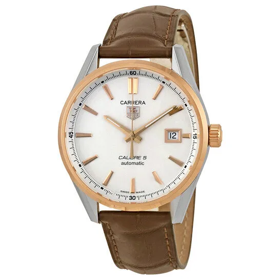 JMS always Watches Original Tag Heuer Carrera Calibre 5 Silver Dial Brown Leather Mens Watch WAR215DFC6181 JMS always Watches Original Tag Heuer Carrera Calibre 5 Silver Dial Brown Leather Mens Watch WAR215DFC6181