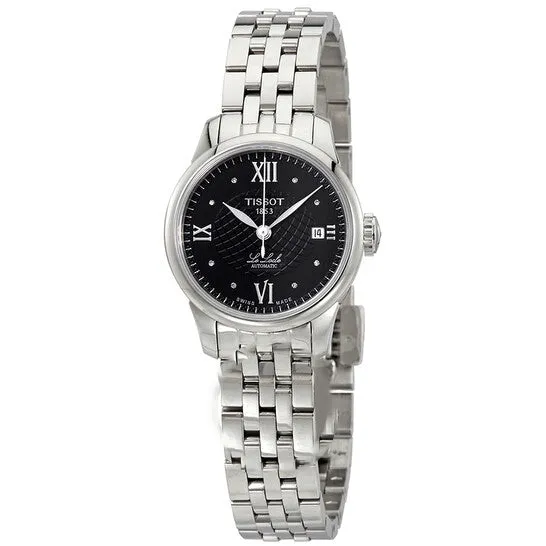 JMS always Watches Original Tissot Le Locle Automatic Black Diamond Dial Ladies Watch T41118356 JMS always Watches Original Tissot Le Locle Automatic Black Diamond Dial Ladies Watch T41118356