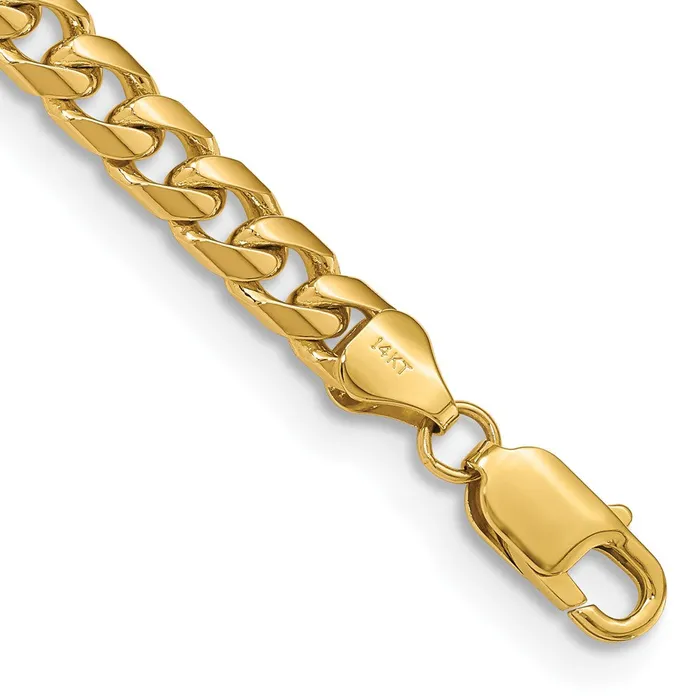 MDS 14K 85 inch 625mm Solid Miami Cuban Link with Lobster Clasp Bracelet Bracelets MDS 14K 85 inch 625mm Solid Miami Cuban Link with Lobster Clasp Bracelet Bracelets