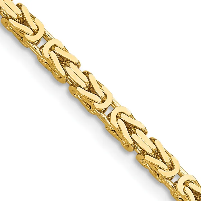 MDS Necklaces 14K Yellow Gold 22 inch 25mm Byzantine with Lobster Clasp Chain Necklace MDS Necklaces 14K Yellow Gold 22 inch 25mm Byzantine with Lobster Clasp Chain Necklace