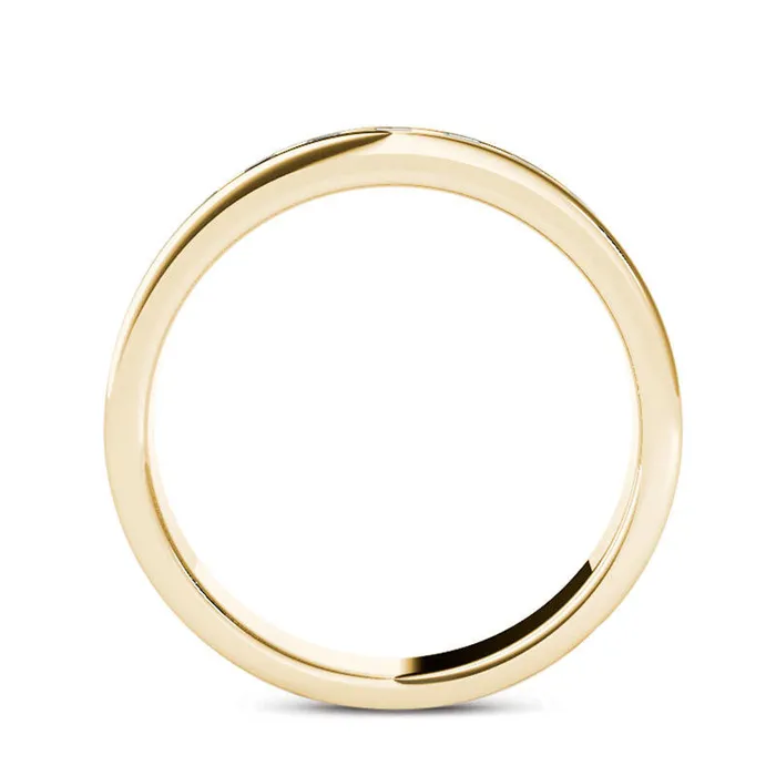 Mens 050 CT TW Natural Diamond Seven Stone Wedding Band in Solid 14K Gold Goldia Rings