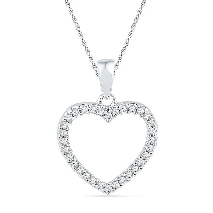 Necklaces gndatlanta 16CTWDiamond GIFT HEART PENDANT