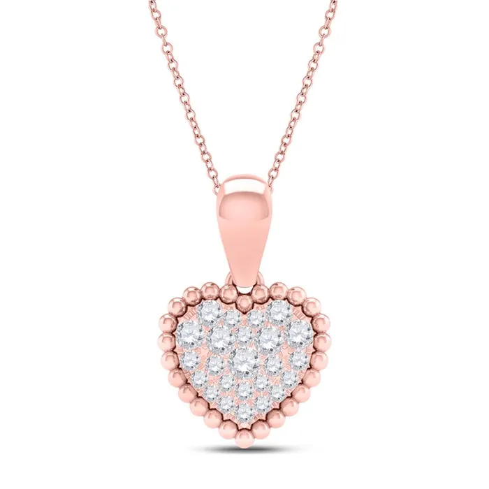 Necklaces gndatlanta 18CTDiamond HEART PENDANT