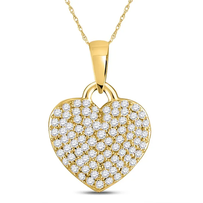Necklaces gndatlanta 38CTWDiamond HEART PENDANT