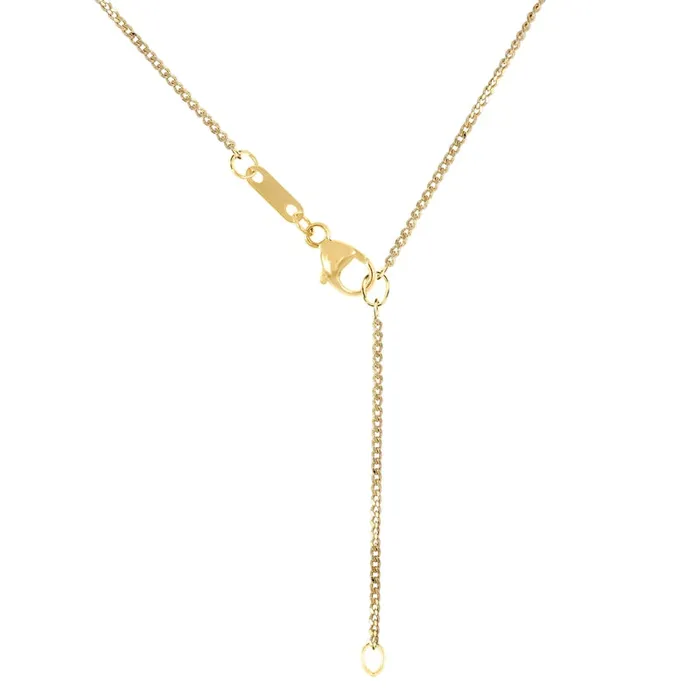Necklaces Goldia 02 CT TW Baguette and Round Natural Diamond Circle Pendant in 10K Yellow Gold Necklaces Goldia 02 CT TW Baguette and Round Natural Diamond Circle Pendant in 10K Yellow Gold