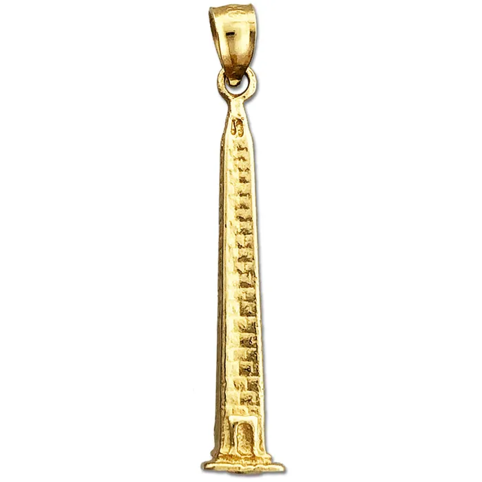 Necklaces Goldia 14K Gold 3D Washington Monument Pendant