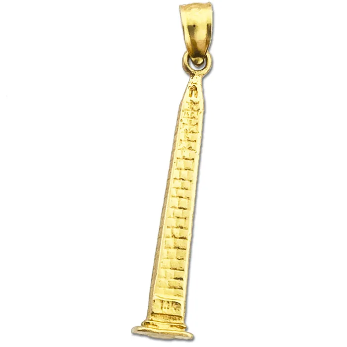 Necklaces Goldia 14K Gold 3D Washington Monument Pendant