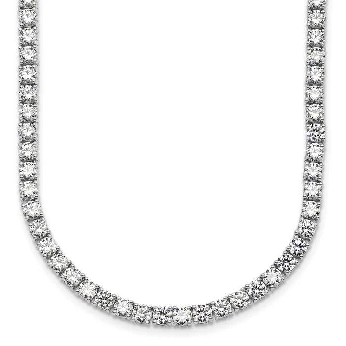 Necklaces Goldia 14k White Gold 28 34 Ct Lab Grown Diamond VSSI G Round 22 inch Straight Tennis Necklace Necklaces Goldia 14k White Gold 28 34 Ct Lab Grown Diamond VSSI G Round 22 inch Straight Tennis Necklace
