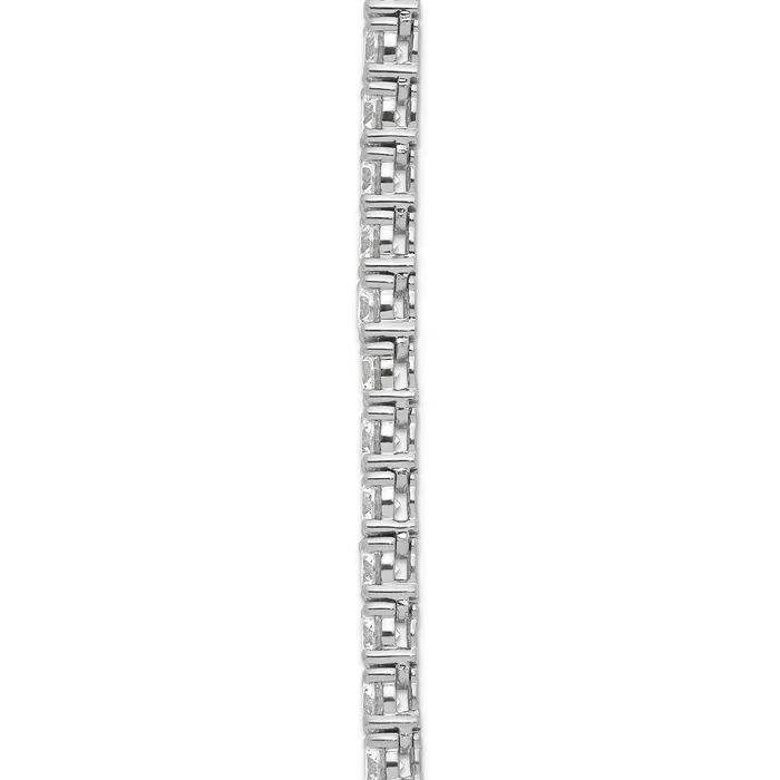 Necklaces Goldia 14k White Gold 28 34 Ct Lab Grown Diamond VSSI G Round 22 inch Straight Tennis Necklace