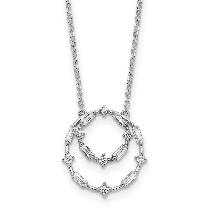 Necklaces Goldia 14k White Gold Real Diamond 18in Necklace