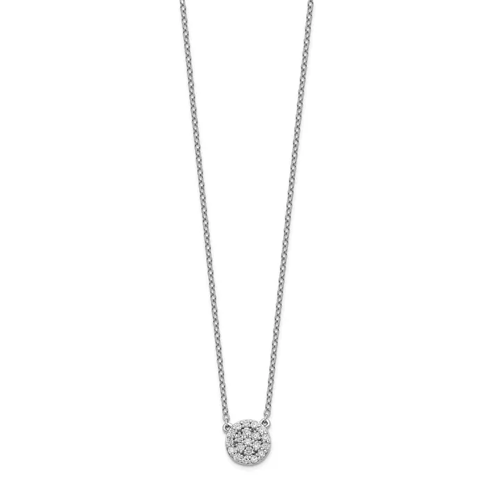 Necklaces Goldia 14k White Gold Real Diamond 18in Necklace