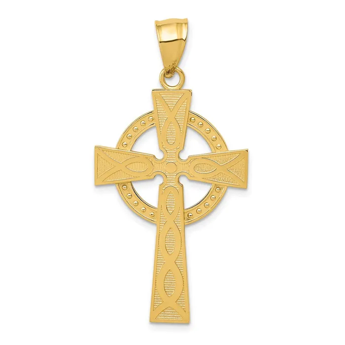 Necklaces Goldia 14k Yellow Gold Celtic Cross Pendant