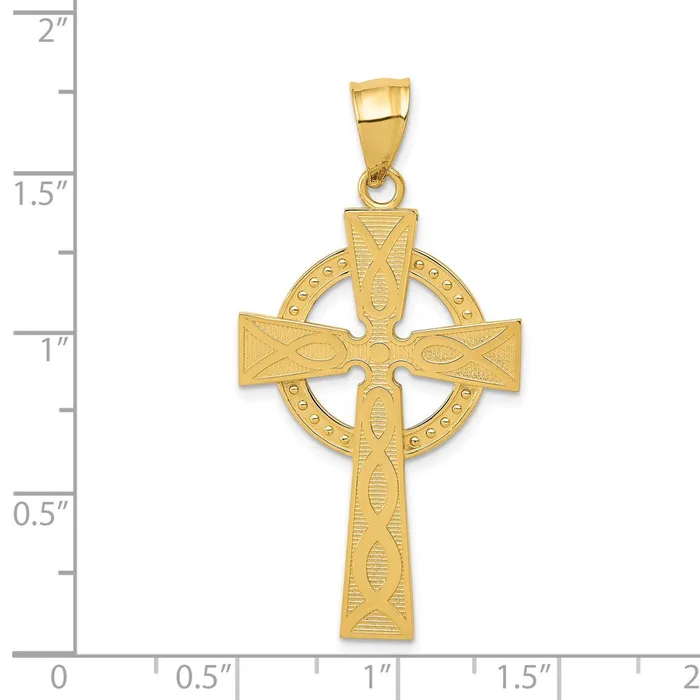Necklaces Goldia 14k Yellow Gold Celtic Cross Pendant