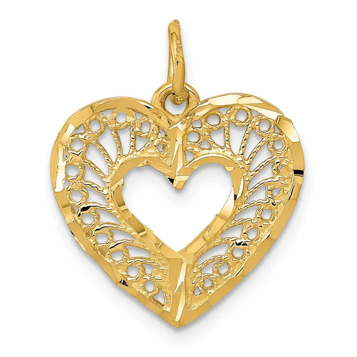 Necklaces Goldia 14k Yellow Gold Polished Heart Pendant
