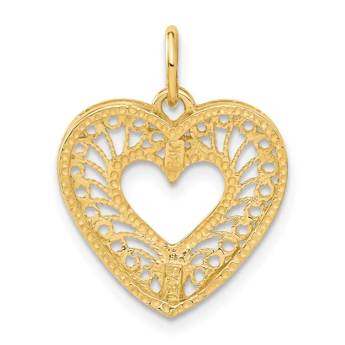 Necklaces Goldia 14k Yellow Gold Polished Heart Pendant