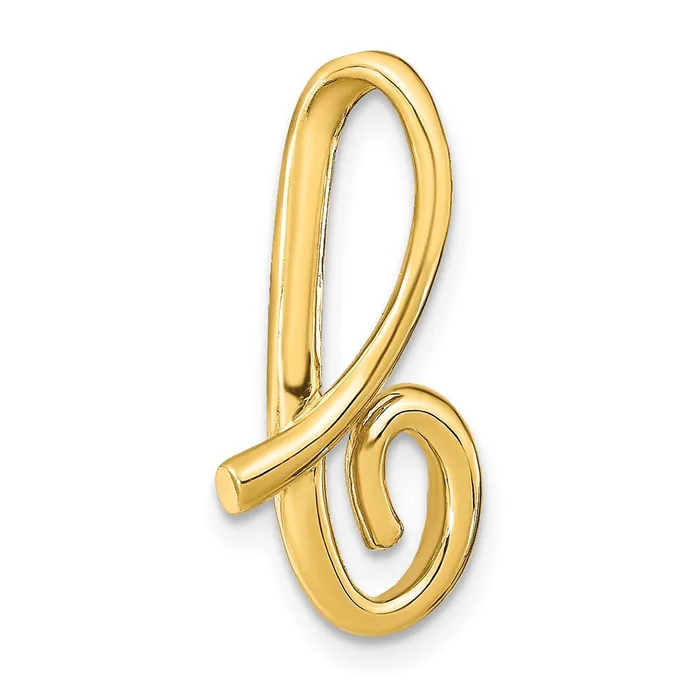 Necklaces Goldia 14k Yellow Gold Polished Letter B Initial Slide