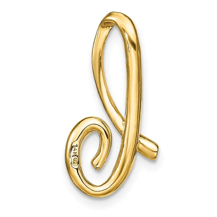 Necklaces Goldia 14k Yellow Gold Polished Letter B Initial Slide