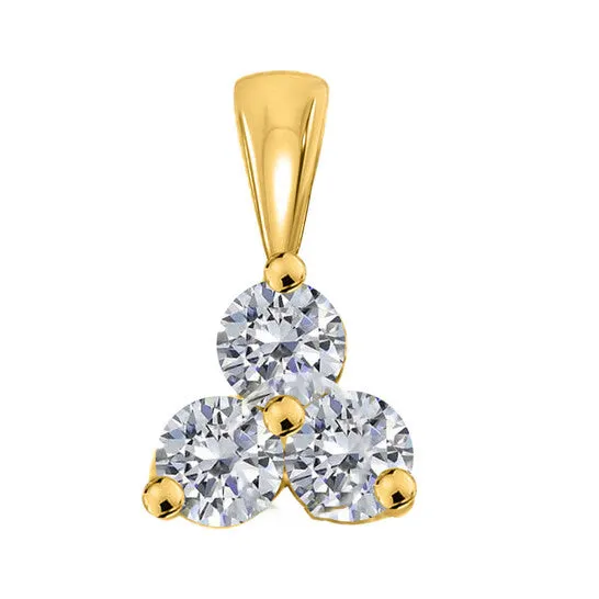 Necklaces JMS always Original 14K 050 Carat Natural Round White Diamond Three Stone Pendant Necklace For Women In Yellow Gold With 18 Gold Plated 925 Sterling Silver Box Chain Necklaces JMS always Original 14K 050 Carat Natural Round White Diamond Three Stone Pendant Necklace For Women In Yellow Gold With 18 Gold Plated 925 Sterling Silver Box Chain
