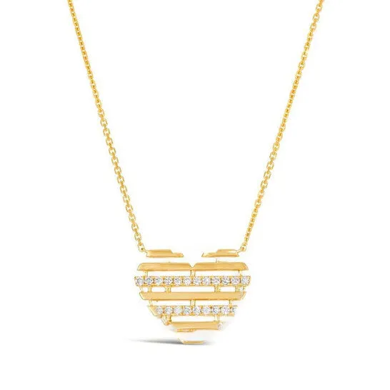 Necklaces JMS always Original Le Vian Ladies Hearts Necklace set in 14k Honey Gold Necklaces JMS always Original Le Vian Ladies Hearts Necklace set in 14k Honey Gold