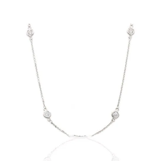 Necklaces JMS always Original PreOwned 14K White Gold Diamond Necklace